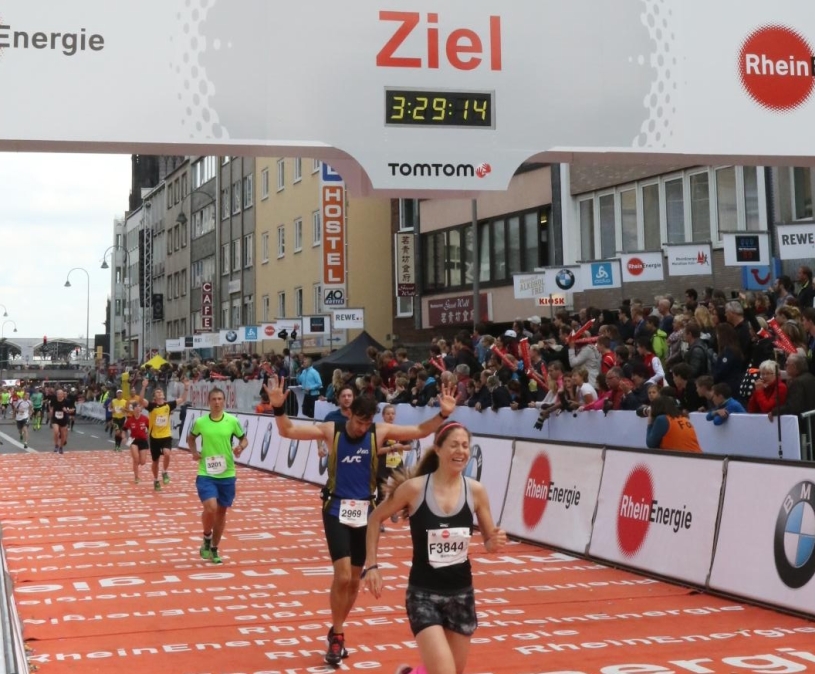 Michael Fassbender beim Koeln Marathon 2015